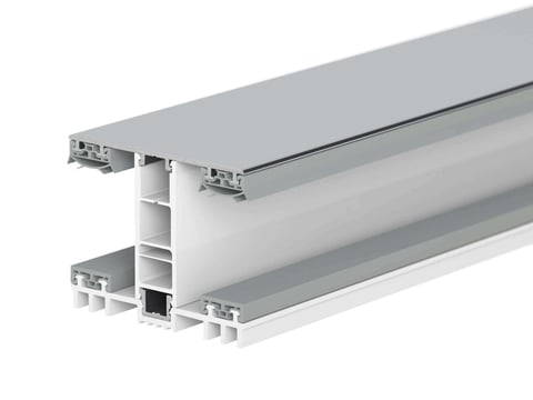 Doppeltes Thermo Verlegeprofil von Mendiger, speziell konzipiert für die effiziente Isolierung und Befestigung von Stegplatten