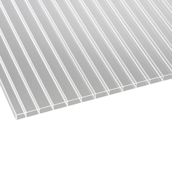 Acrylglas Stegdoppelplatte | 16 mm | Profil A1 | Sparpaket | Plattenbreite 98 cm | Klar | Breite 4,09 m | Länge 2,00 m