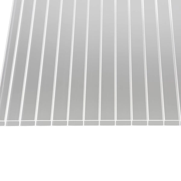 Acrylglas Stegdoppelplatte | 16 mm | Profil A4 | Sparpaket | Plattenbreite 98 cm | Klar | Breite 7,12 m | Länge 2,00 m