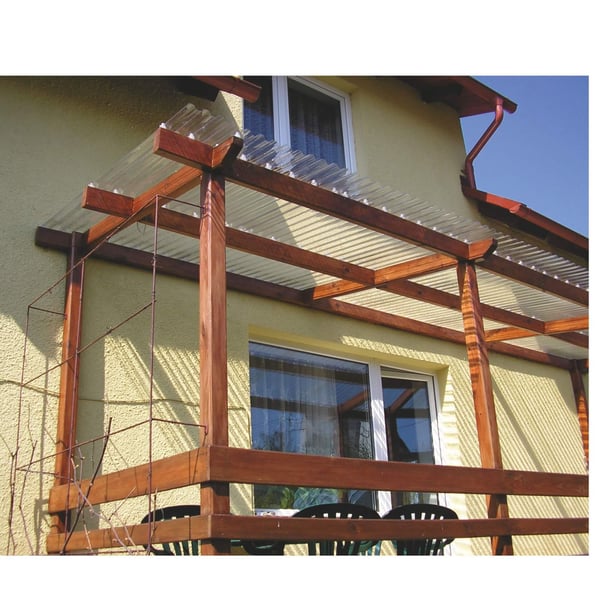 Acrylglas Wellplatte | 76/18 | Sparpaket | 1,50 mm | Klar | Breite 3,98 m | Länge 2,00 m