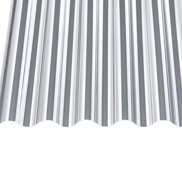 Acrylglas Wellplatte 76/18 klar 3,00 mm von oben