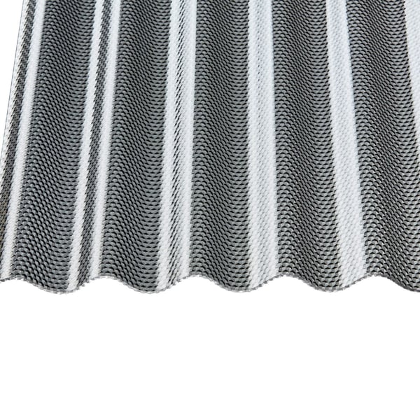 Acrylglas Wellplatte | 76/18 | 3,00 mm | Graphit | Wabenstruktur | 3,00 m
