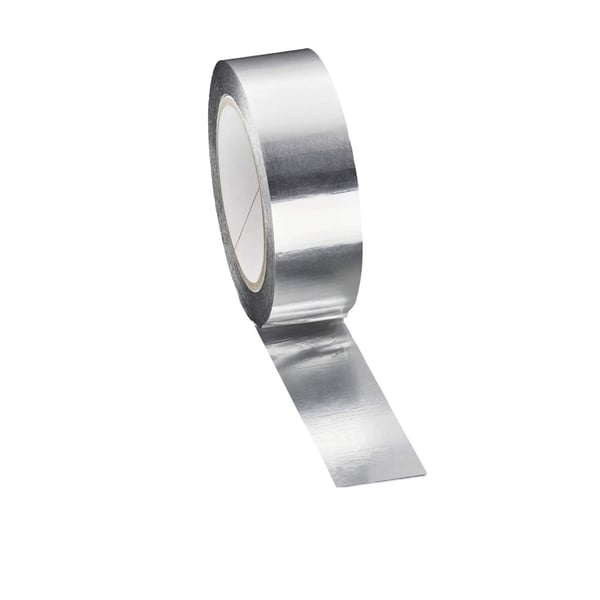 Scobalit Aluminium Klebeband, silber, Rolle mit abgerolltem Ende, Hauptansicht