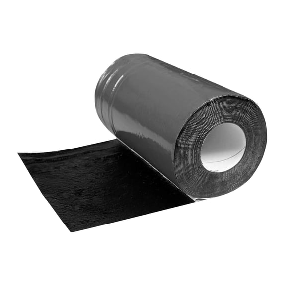 Andiflex-Anschlussdichtung Rolle, dunkelgraues Gummi, teilweise abgerollt, Hauptansicht