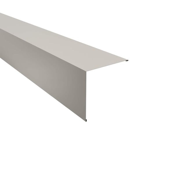 Außenecke aus Stahl, Reinweiß RAL 9010, 0,50 mm Stärke, 25 µm Polyesterbeschichtung, Hauptansicht