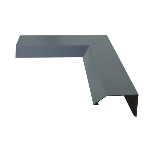 Außenecke ISOS Aluminium Anthrazitgrau RAL 7016, Seitenansicht von oben