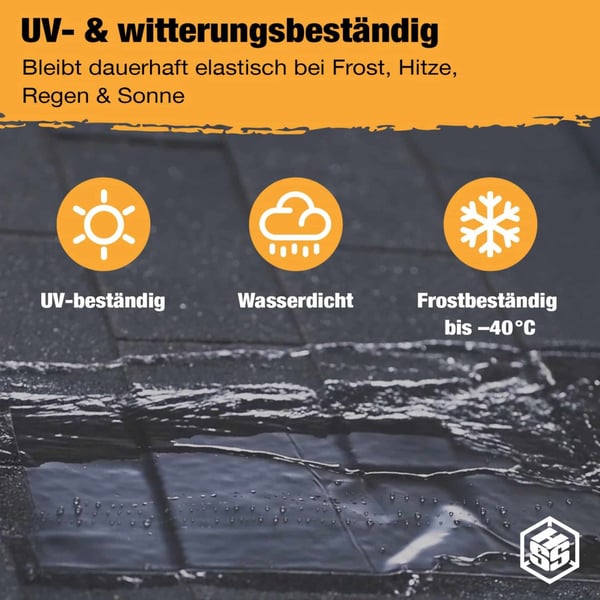 Dach Reparaturband UV- und witterungsbeständig, wasserdicht, frostbeständig bis -40°C
