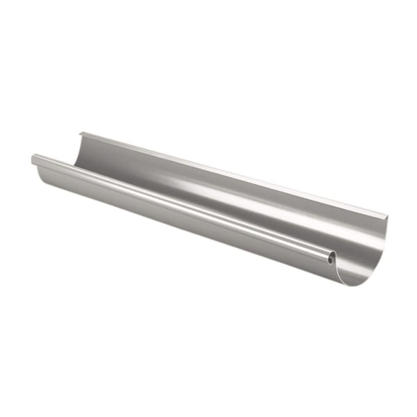 Dachrinne aus Stahl in Graualuminium (RAL 9007) mit 50 µm Polyurethan-Beschichtung, Hauptansicht