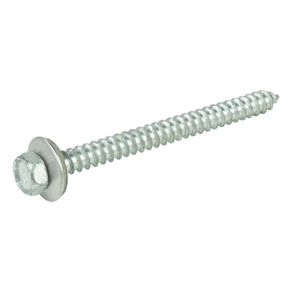 Edelstahlschraube blank mit Sechskantkopf und Unterlegscheibe, Hauptansicht