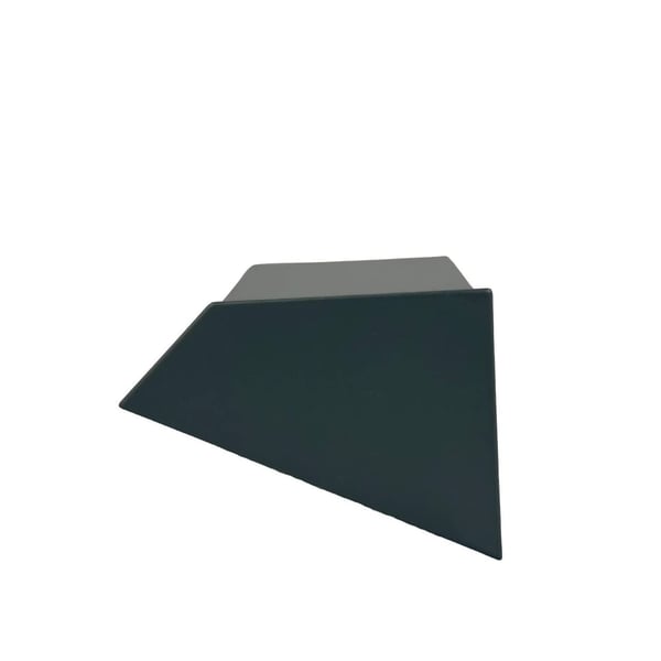 Endkappe ISOS Aluminium 1,20 mm Anthrazitgrau RAL 7016, schraeg von oben