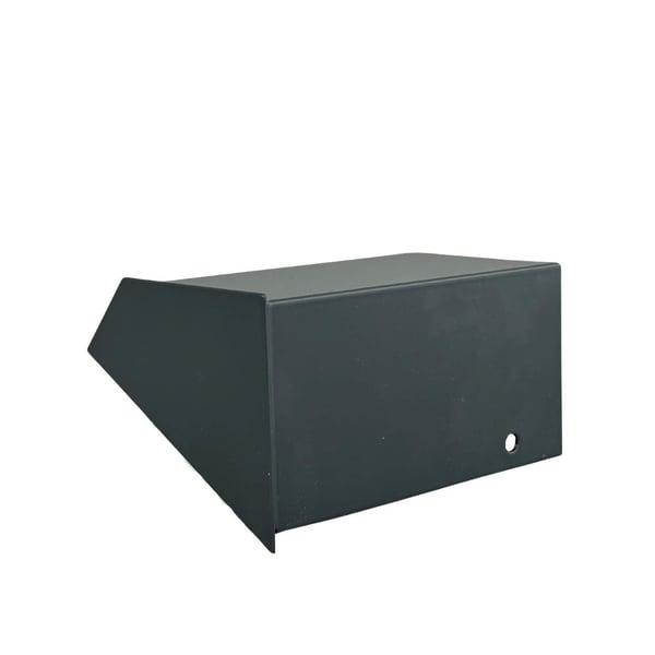 Endkappe ISOS Aluminium 1,20 mm Anthrazitgrau RAL 7016, mit Bohrung