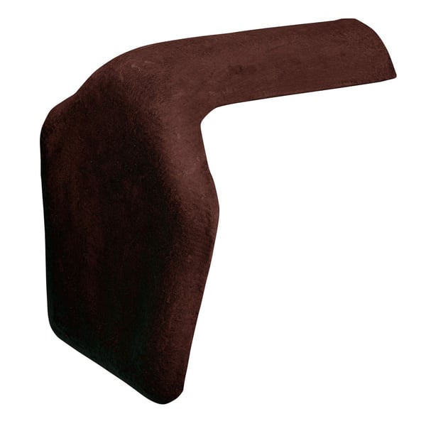 Endstück aus Faserzement, dunkelbraun (RAL 8017), Acryl beschichtet, Hauptansicht