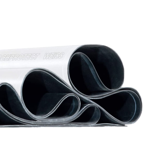EPDM Dachfolie weiß 1,50 mm von DACHPROTECT, gerollt mit schwarzer Unterseite