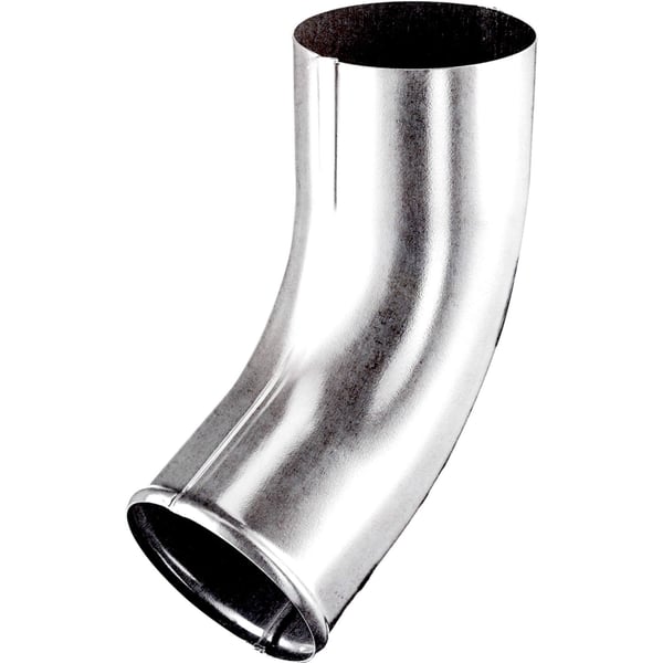 Fallrohrbogen aus verzinktem Stahl, 120 mm Durchmesser, Hauptansicht