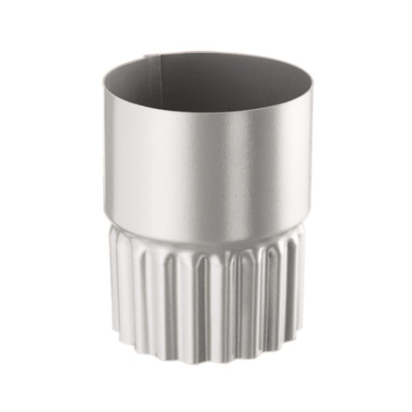 Fallrohrverbinder aus Stahl, Graualuminium RAL 9007, 50 µm Polyurethan-Beschichtung, Hauptansicht
