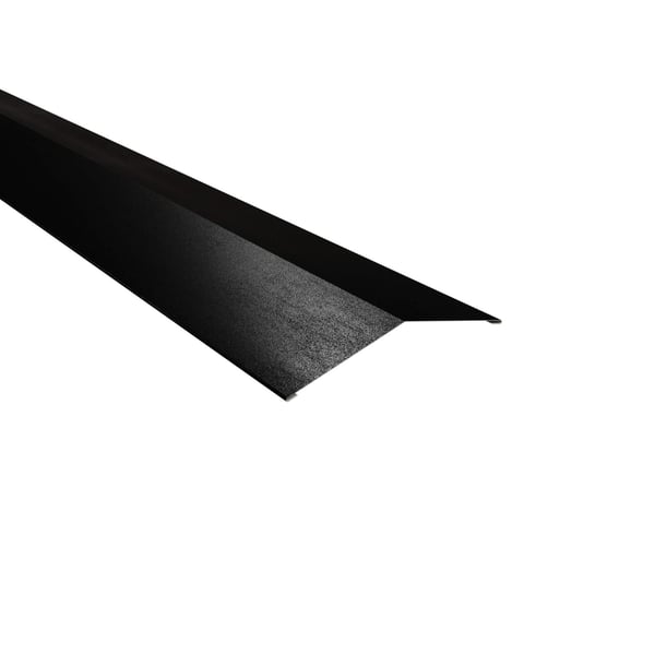 Firstblech flach Stahl 0,50 mm Schwarz, 35 µm Mattpolyester, Hauptansicht