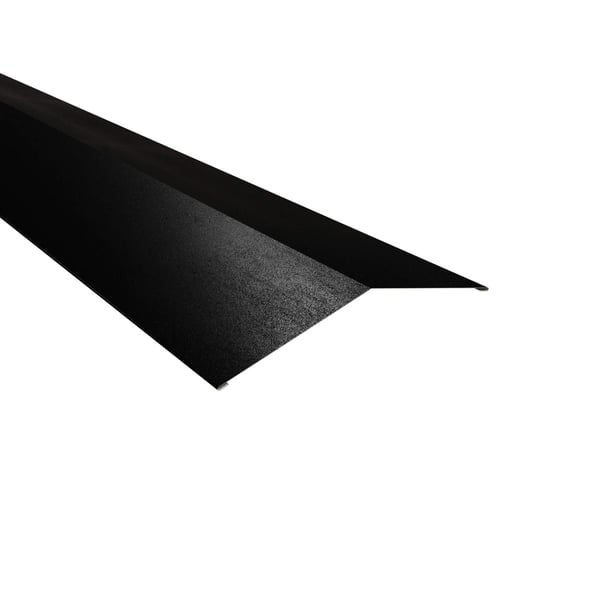 Firstblech flach Stahl 0,50 mm Schwarz, 35 µm Mattpolyester, Hauptansicht