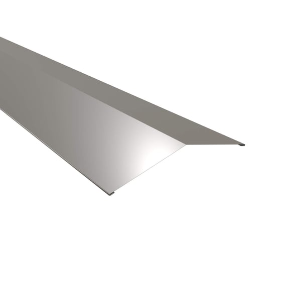Firstblech flach Aluminium Graualuminium RAL 9007, 0,70 mm Stärke, 25 µm Polyesterbeschichtung