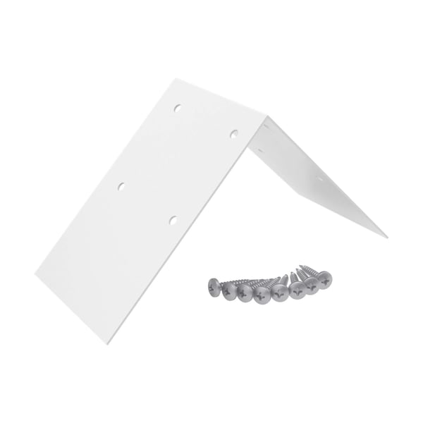 Firstprofilverbinder aus weißem Aluminium mit sechs Schrauben, Hauptansicht