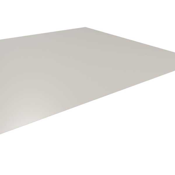 Flachblech Reinweiß RAL 9010, 0,50 mm Stahl, schräg von oben