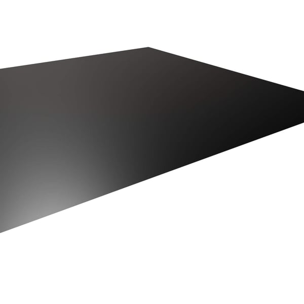 Flachblech Stahl 0,50 mm Tiefschwarz RAL 9005 mit 25 µm Polyesterbeschichtung, Hauptansicht