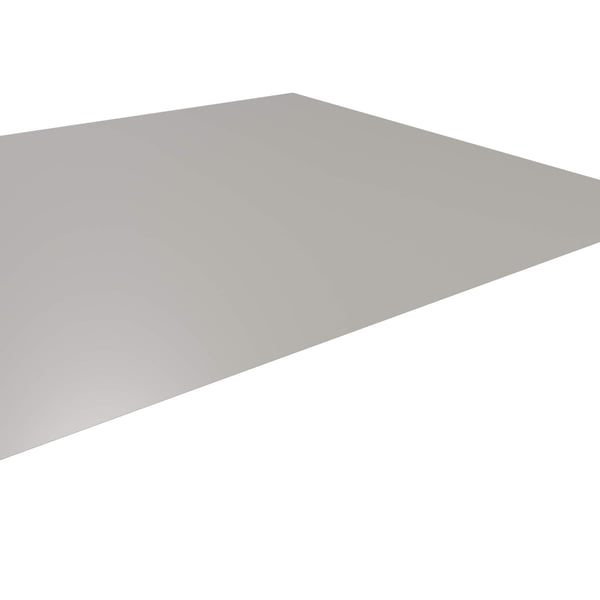 Flachblech Stahl 0,50 mm Weißaluminium RAL 9006, Hauptansicht der glatten Oberfläche