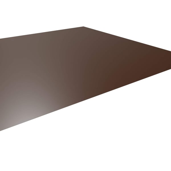 Flachblech Stahl 0,75 mm Nussbraun RAL 8011 mit 25 µm Polyesterbeschichtung