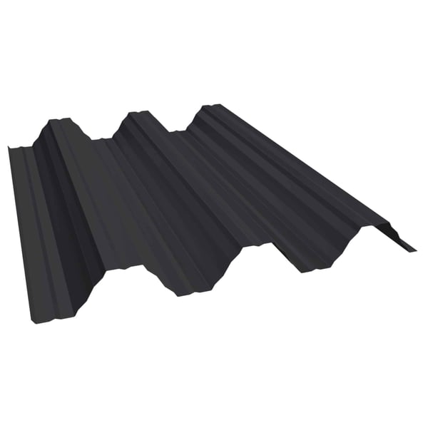 Hochprofil T92P Dachblech aus Stahl 0,50 mm Tiefschwarz RAL 9005 mit 25 µm Polyester Beschichtung