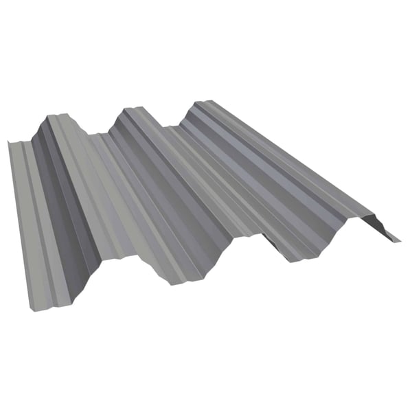 Hochprofil T92P Dachblech aus Stahl 0,50 mm in Graualuminium (RAL 9007) mit 25 µm Polyesterbeschichtung