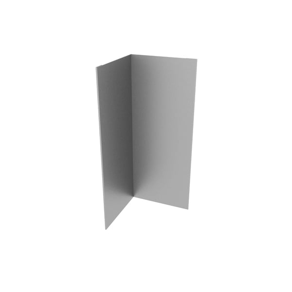 Innenecke Graualuminium RAL 9007 aus Stahl 0,75 mm mit 25 µm Polyesterbeschichtung, Hauptansicht