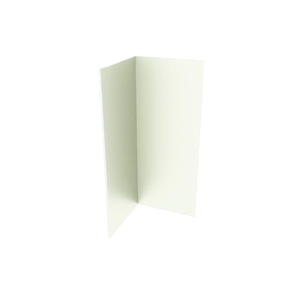 Innenecke aus Stahl, Grauweiß RAL 9002, 0,75 mm Stärke, 50 µm PURLAK® Beschichtung, Hauptansicht