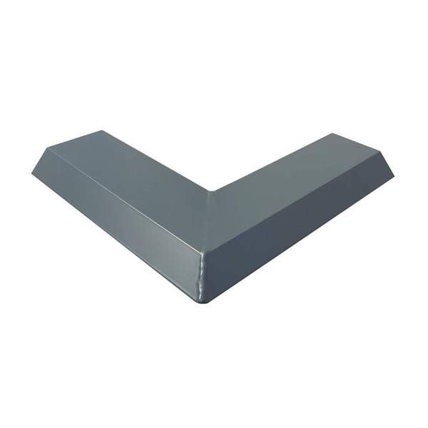Innenecke ISOS Aluminium Anthrazitgrau RAL 7016, 1,50 mm, Aufsicht
