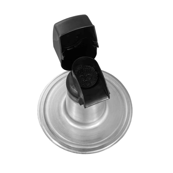 Kabeldurchführung DACHPROTECT Aluminium schwarz-silber, Draufsicht geöffnet