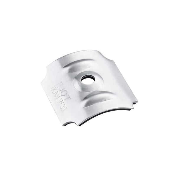 Aluminium Kalotte Profil 130/30 blank mit Schraubloch und Scobalit Logo