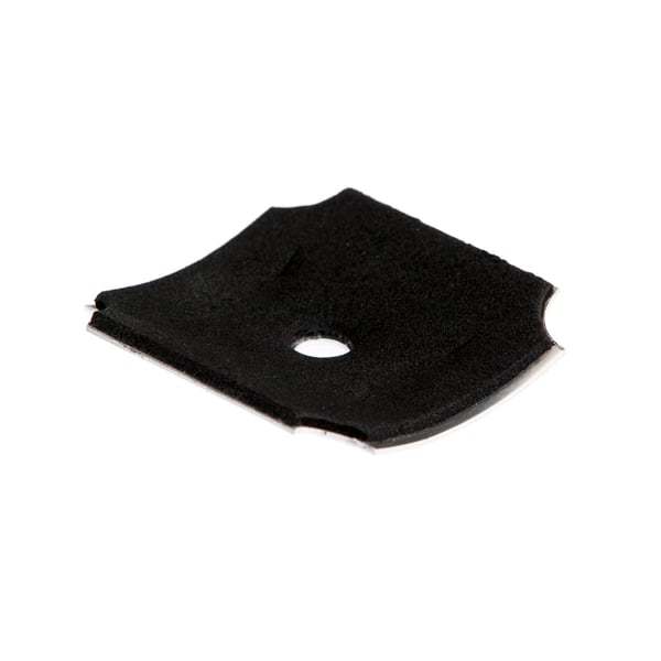 Dichtband fuer Kalotte Profil 177/51, schwarzes Schaumstoffband mit mittigem Loch