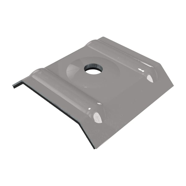 Kalotte Profil 20/1100 aus Aluminium Graualuminium RAL 9007, Hauptansicht schraeg von oben
