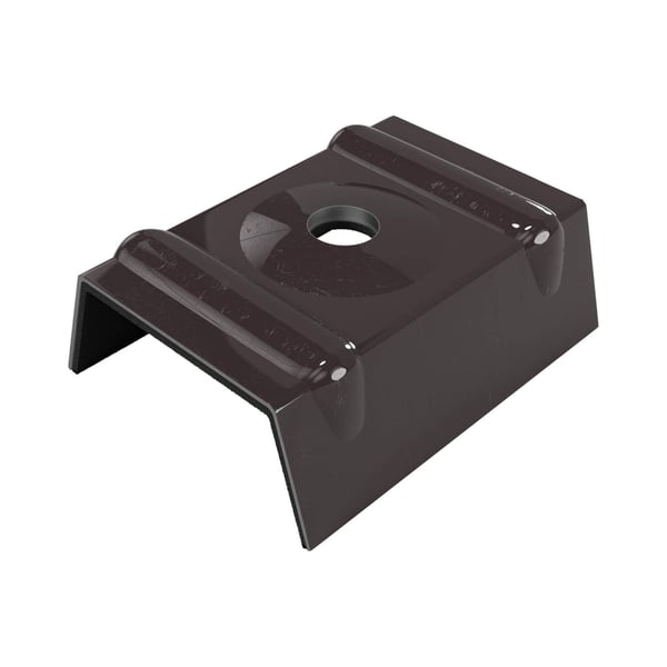 Kalotte Profil 33/500 aus Aluminium in Schokoladenbraun RAL 8017, Hauptansicht