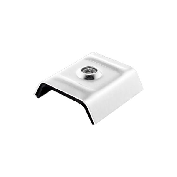 Kalotte Profil 35DR, 35M aus Aluminium in Lichtgrau RAL 7035, Hauptansicht mit Dichtung