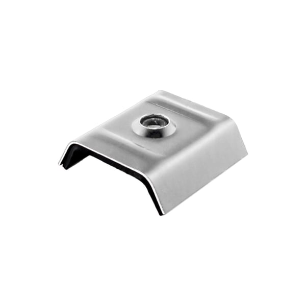 Kalotte Profil 35DR 35M aus Aluminium, Weißaluminium RAL 9006, freigestellt