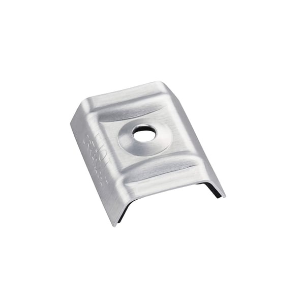 Kalotte Aluminium blank fuer Profil 70/18 und 76/18, mit Scobalit Logo Praegung