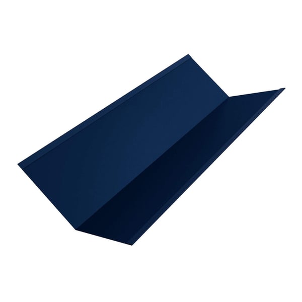 Kehlblech Enzianblau RAL 5010 aus Stahl 0,50 mm mit 25 µm Polyesterbeschichtung, Hauptansicht