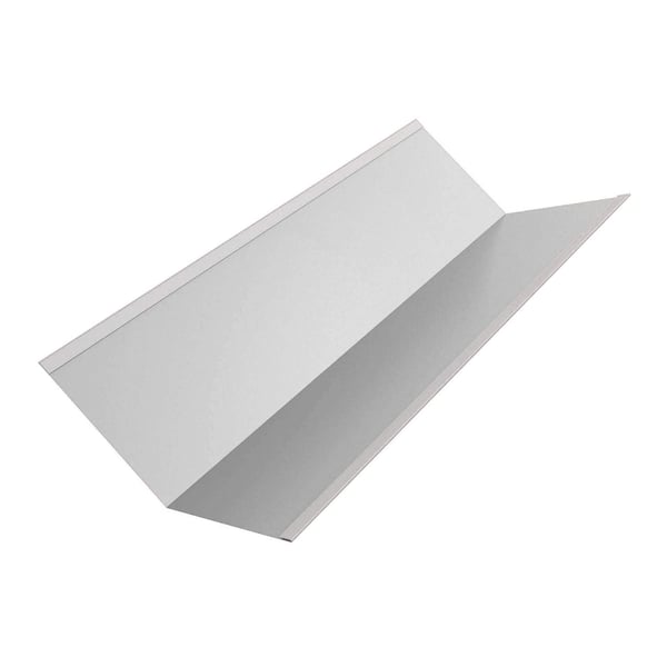 Kehlblech aus Stahl, 0,50 mm, lichtgrau (RAL 7035), 25 µm Polyesterbeschichtung