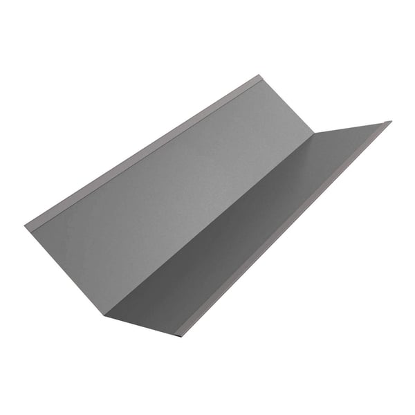 Kehlblech Graualuminium (RAL 9007) aus 0,50 mm Stahl mit 25 µm Polyesterbeschichtung, Hauptansicht