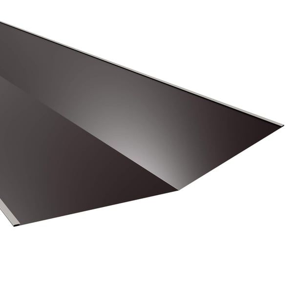 Kehlblech Stahl 0,75 mm schokoladenbraun mit 25 µm Polyesterbeschichtung, Hauptansicht