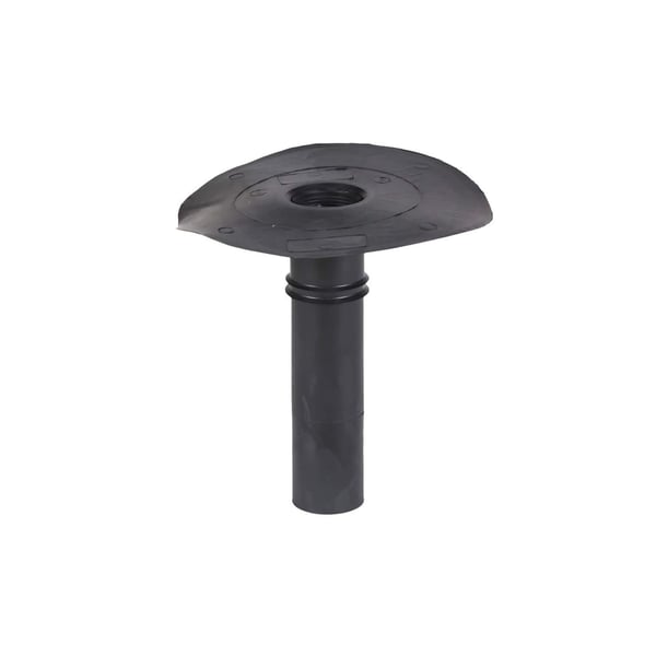 Klebe-Gully aus schwarzem EPDM von DACHPROTECT, freigestellt