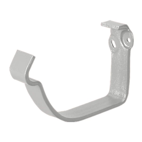 Konsolrinnenhalter aus weißaluminiumfarbenem Stahl, 50 µm Polyurethan beschichtet, Niagara