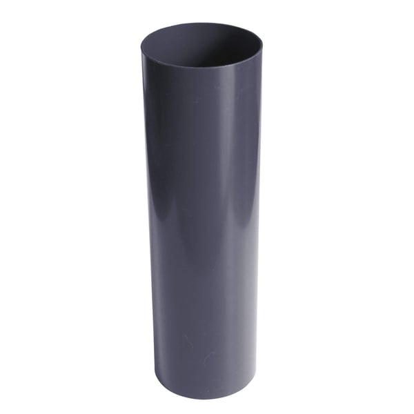 Fallrohr Graphit PVC, senkrechtes Rohrsegment fuer den Wasserablauf