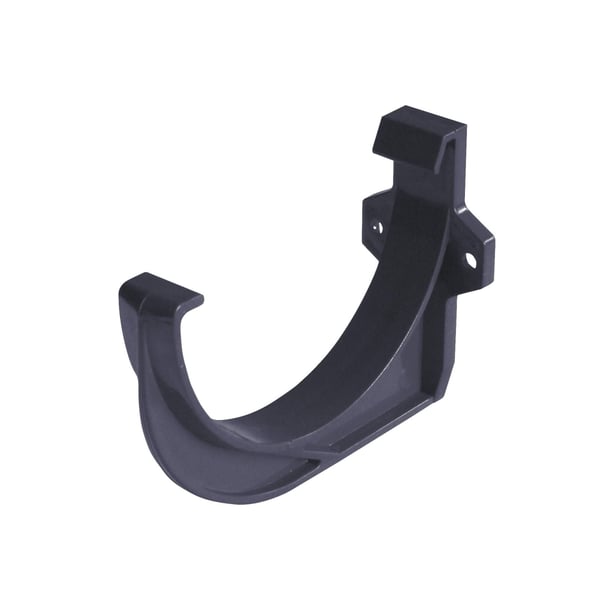 Graphit PVC Rinnenhalter, Detailansicht mit Befestigungsloechern