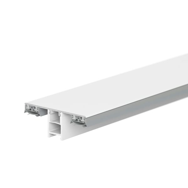 Mendiger Mittelprofil, weiß, für 6-11 mm Platten, Hauptansicht
