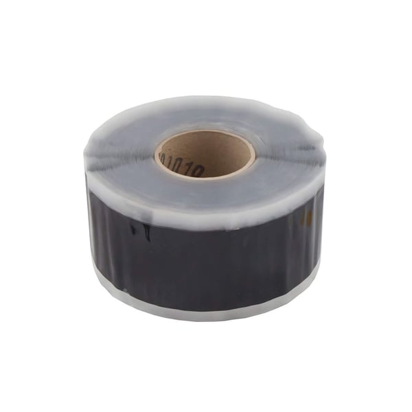 Nahtband EPDM schwarz 0,75 mm, Rolle von oben betrachtet